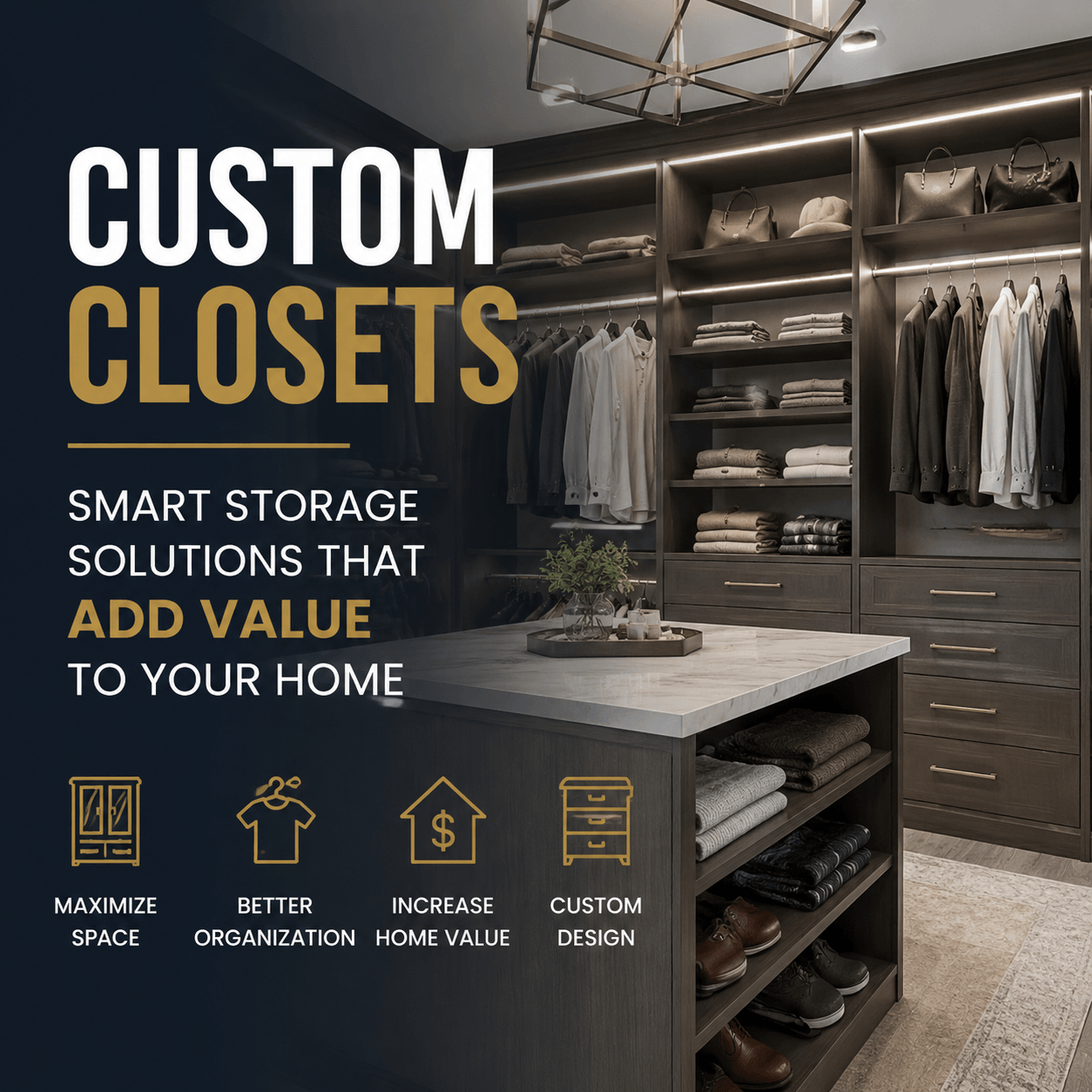 Custom Closets: Smart Storage Solutions That Add Value to Your Home